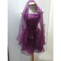 Vestido de Festa Adulto P Roxo