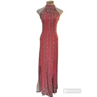 Vestido Adulto Caedu Vermelho Floral
